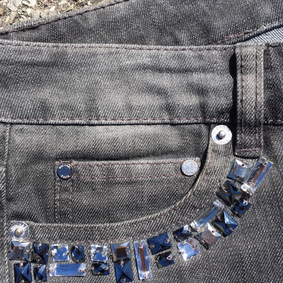 Michael Kors Gem Embellished Cropped Skinny Jeans - Picture 3 of 8